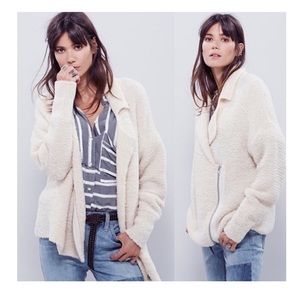 Free People Addicted to You Moto Sweater Jacket!